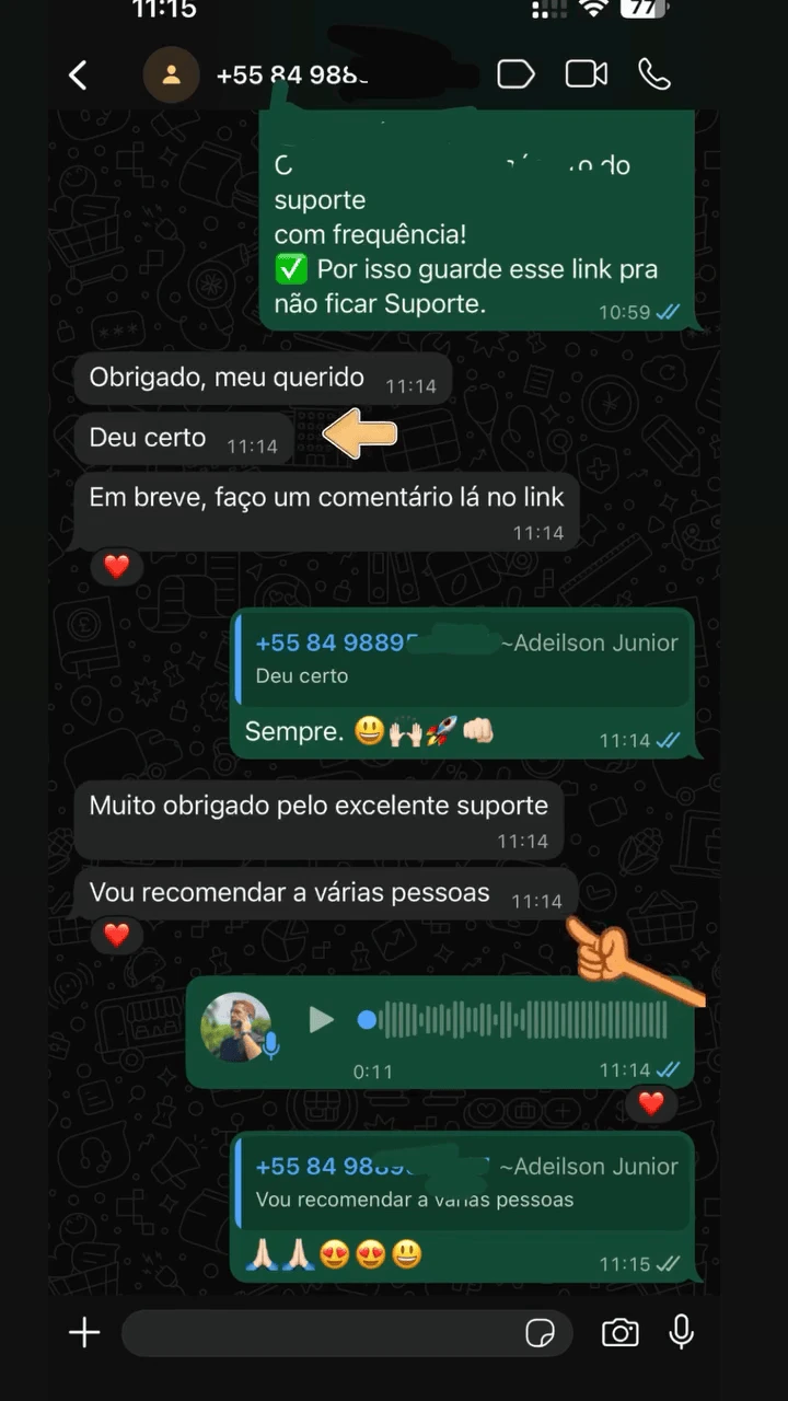 Feedback WhatsApp
