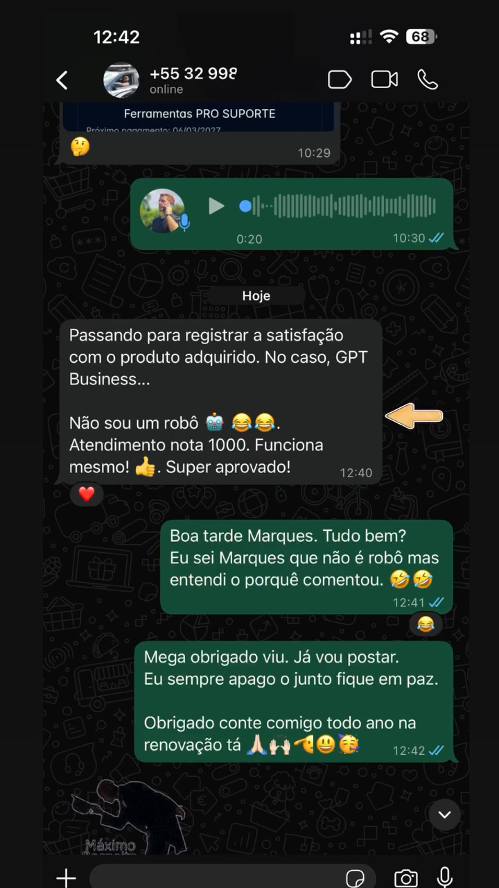 Feedback WhatsApp